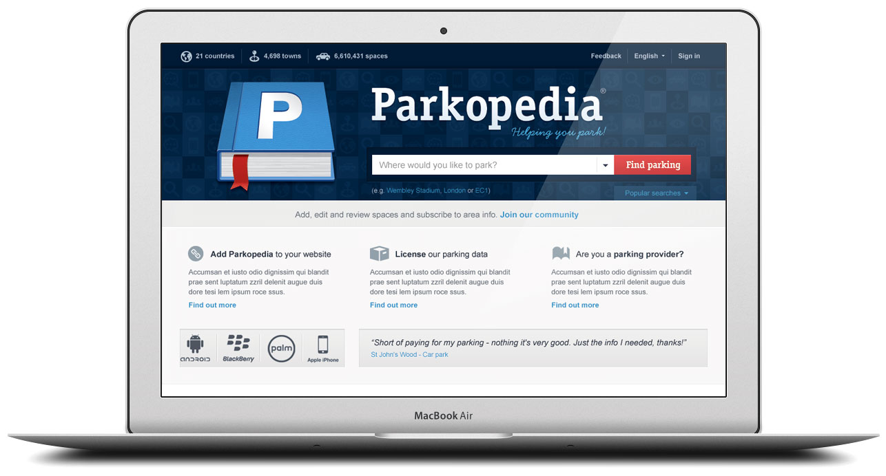 parkopedia MacBook
