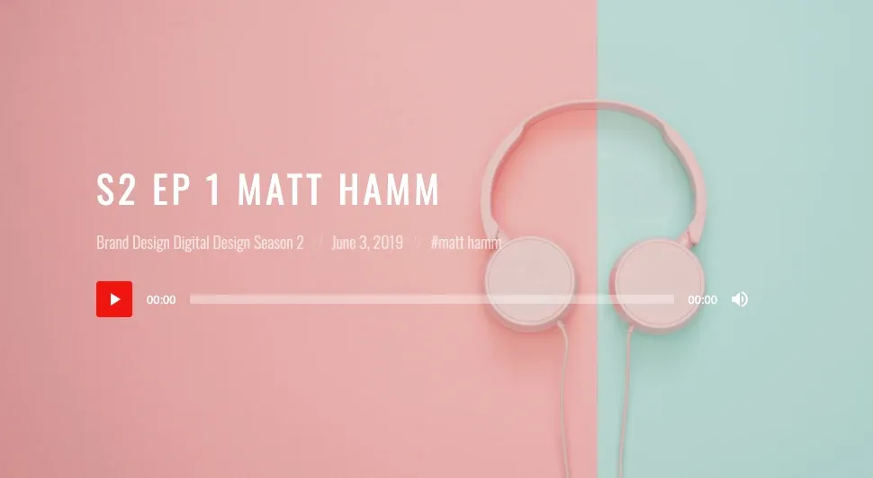 The Elastic Brand podcast player for season 2, episode 1 with Matt Hamm