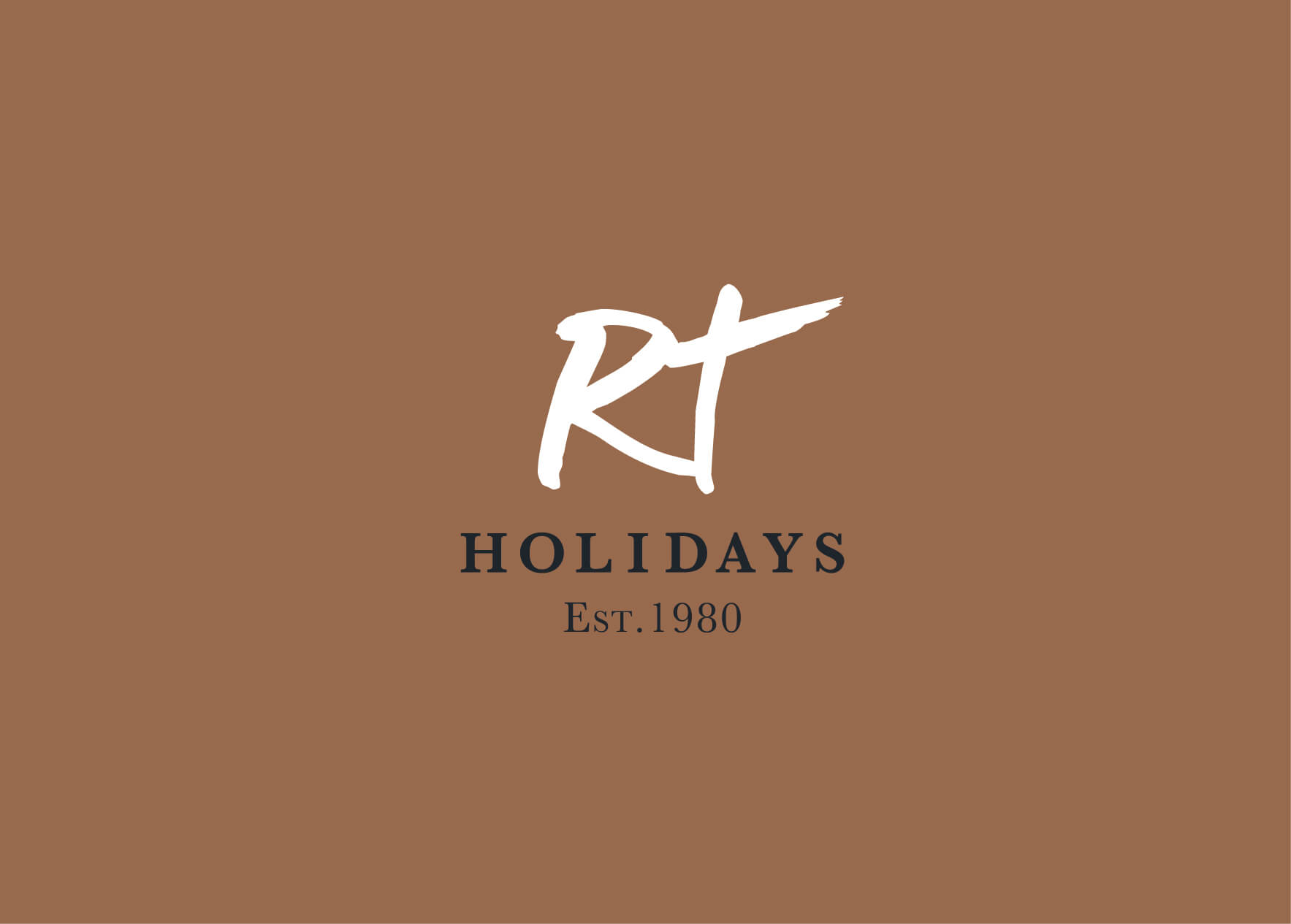 RT Holidays Logo on Copper